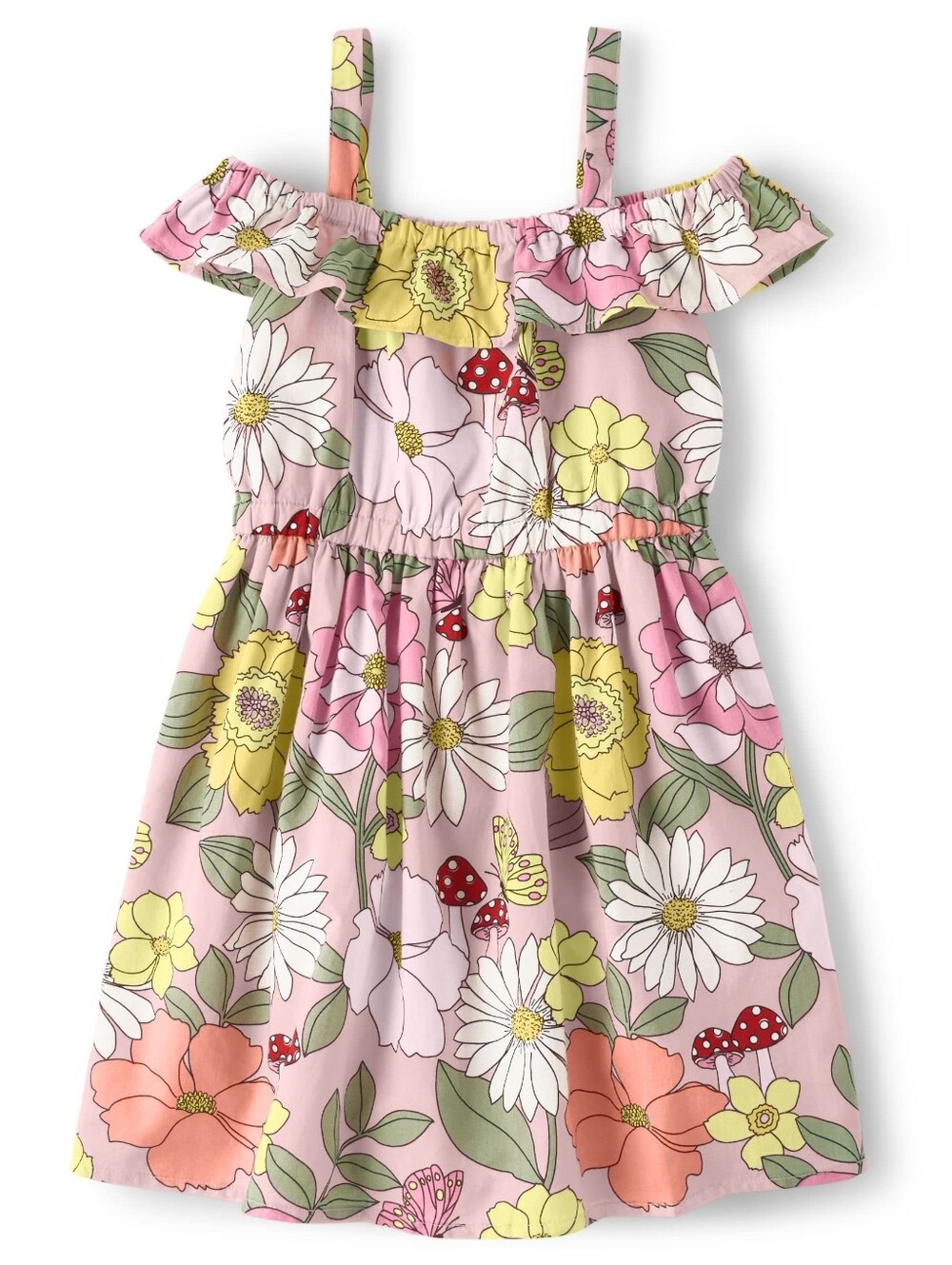 Gymboree Dress Floral Off-Shoulder